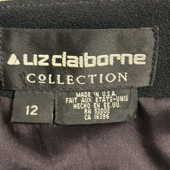 Vintage Liz Claiborne collection women’s wool button front jacket size 12 - Picture 5 of 11